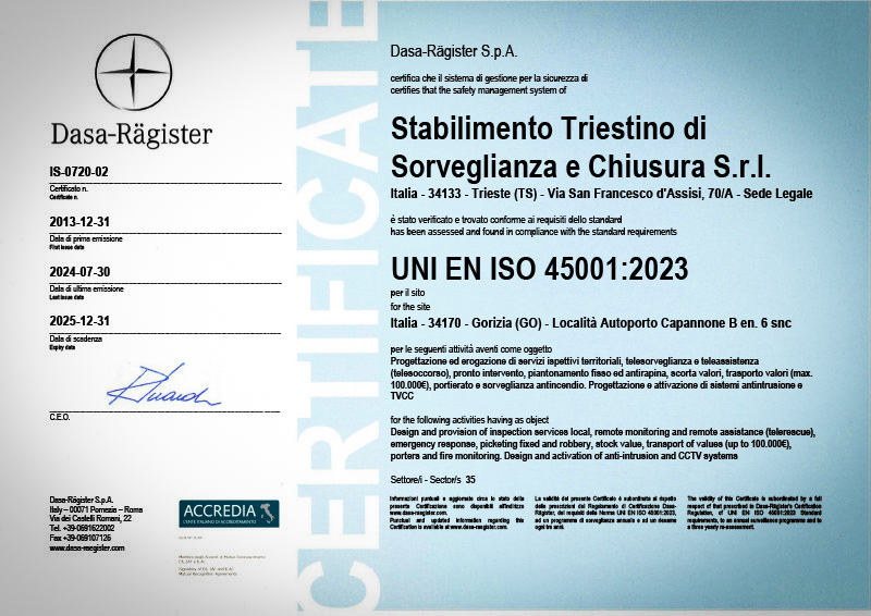 UNI ISO 45001:2018